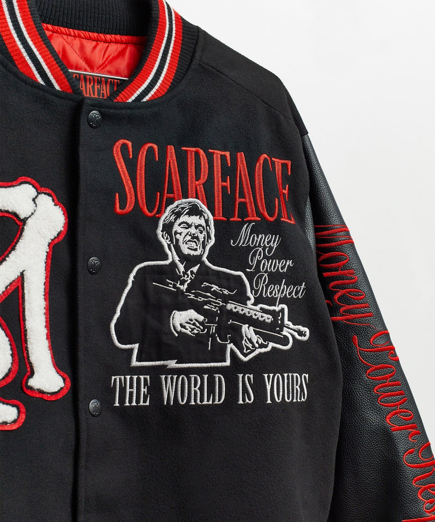Scarface Pu Varsity Jacket