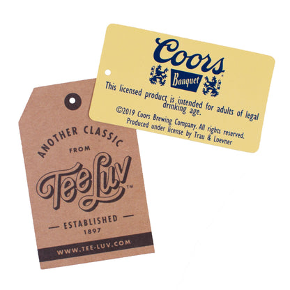 Made in the USA Coors Banquet Golden Colorado Front and Back Beer T-Shirt - Asphalt Gray